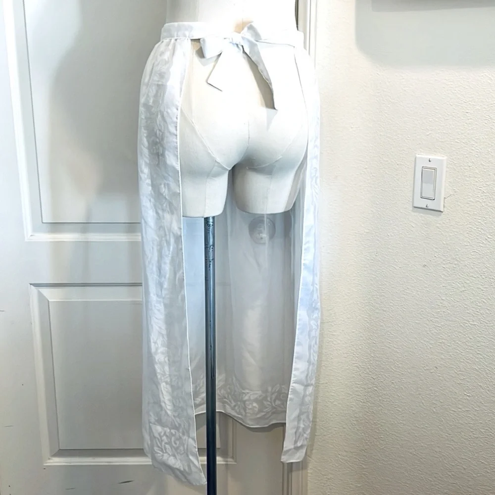Makylene~Half, Long Fabric Apron / Made In Spain - Picture 3 of 10